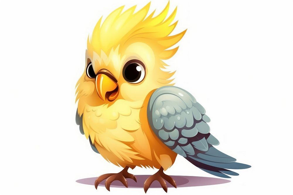 Animal cockatiel cartoon bird. | Free Photo Illustration - rawpixel