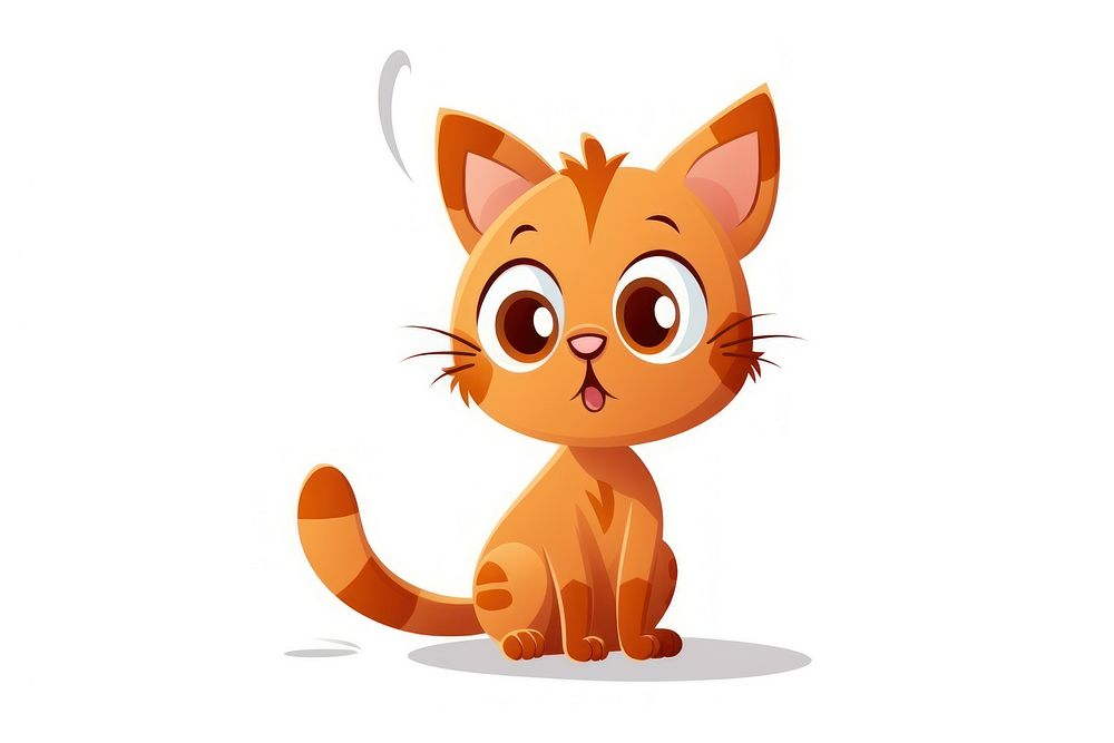 Cat character question mark animal cartoon mammal.