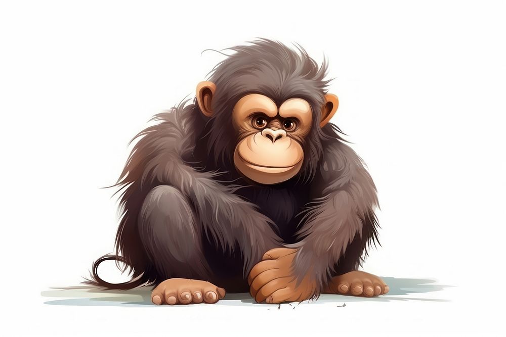 Animal ape wildlife cartoon.