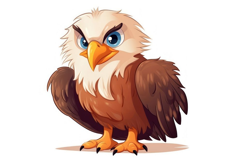 Animal cartoon eagle bird.