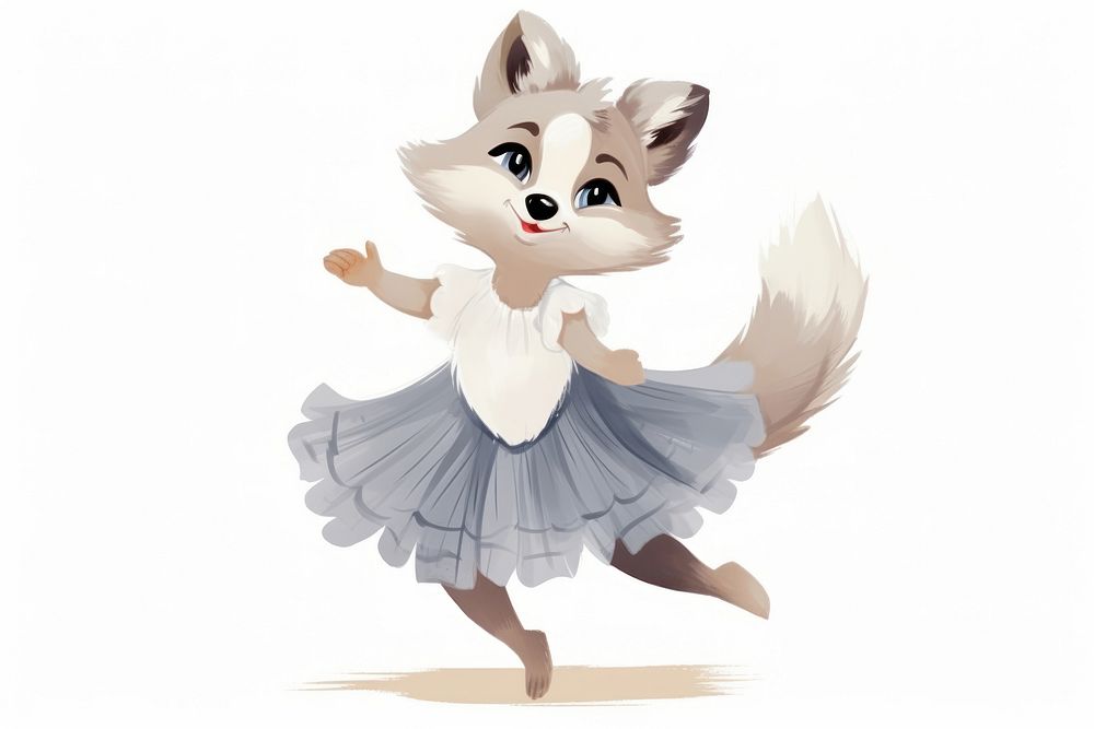 Wolf character ballet dance dancing cartoon animal.