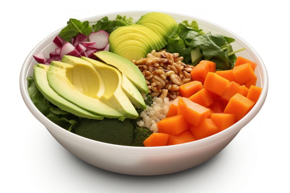 Healthy bowl avocado plant food.