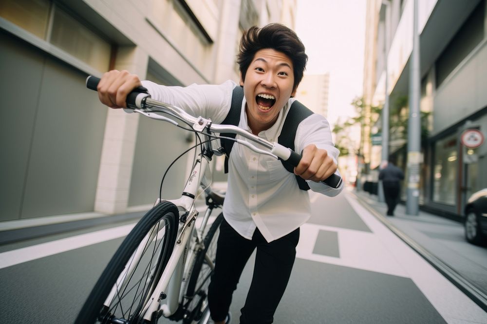 Fixed gear bicycle laughing vehicle cycling.