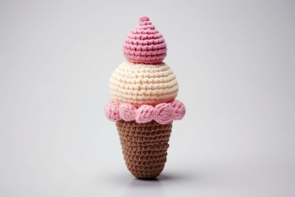 Ice cream cone dessert food toy.