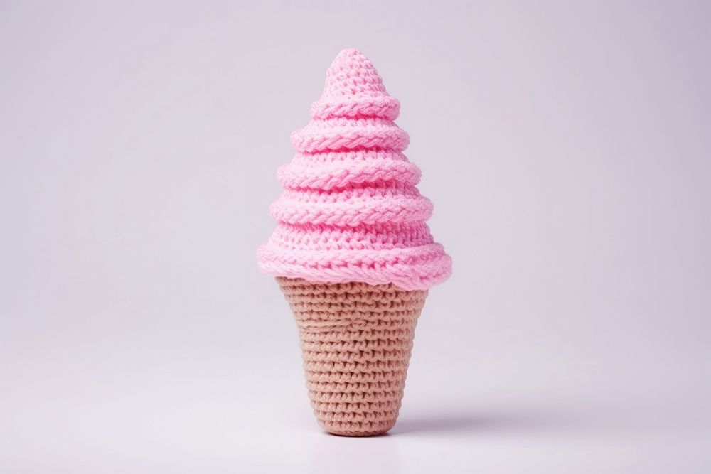 Ice cream cone dessert cupcake food.