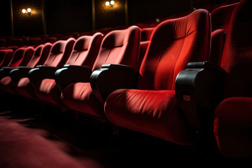 Movie chair auditorium theater.