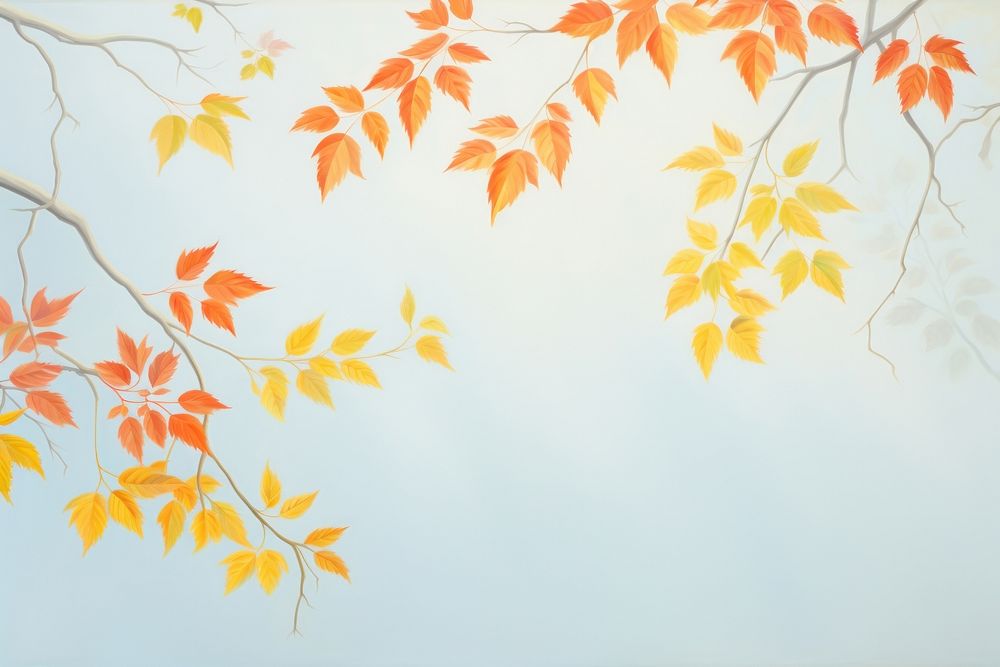 Autumn leaves backgrounds painting autumn.