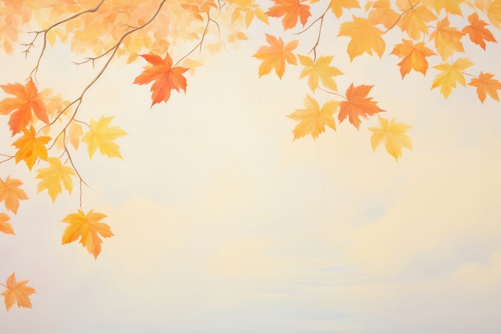 Autumn leaves backgrounds outdoors painting.