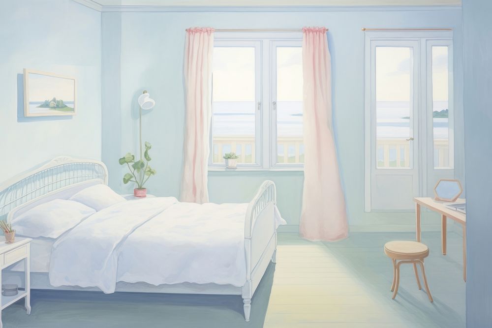 Bedroom bedroom furniture painting.