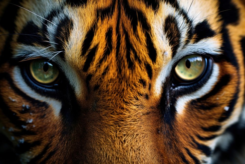 Eyes of tiger close up wildlife animal mammal.