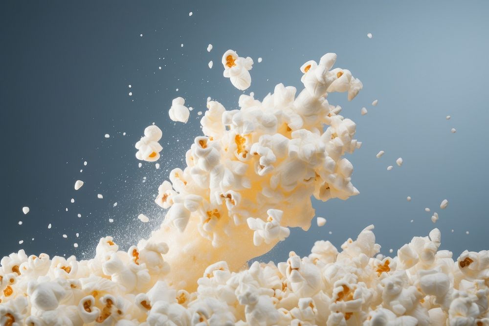 Popcorn with powder splash snack food freshness.