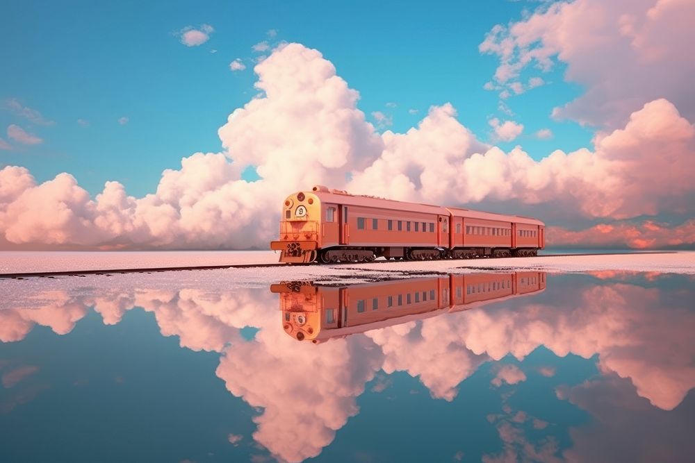 Photography of train landscape outdoors horizon.