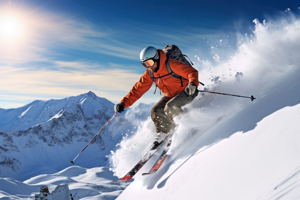 Person skiing recreation footwear outdoors.