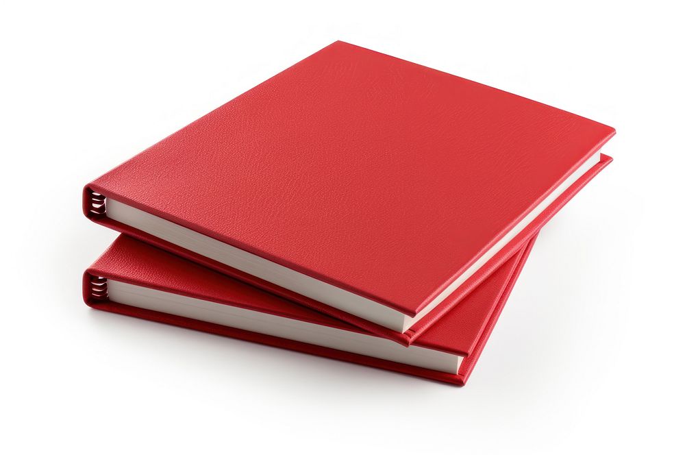 Red closed lined notebooks publication diary red.
