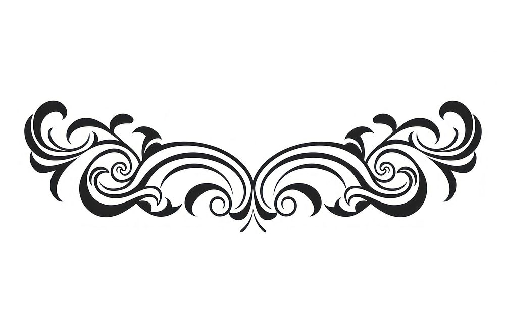 Divider graphic of chinese graphics pattern white.