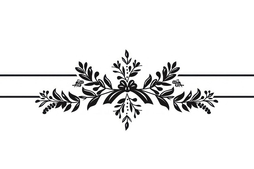 Divider graphic of ribbon graphics pattern white.