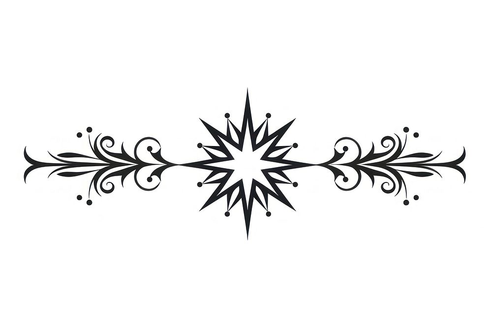 Star graphics pattern white.