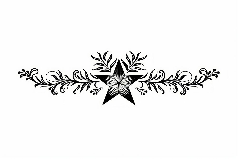 Divider graphic star graphics pattern | Free Photo Illustration - rawpixel