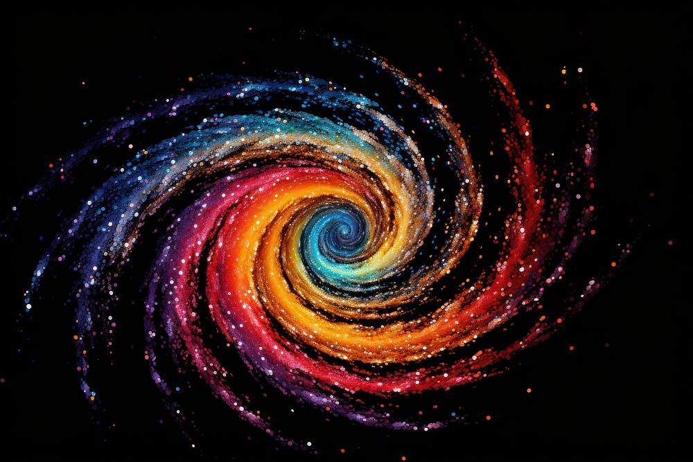 Rainbow spiral galaxy backgrounds astronomy universe.