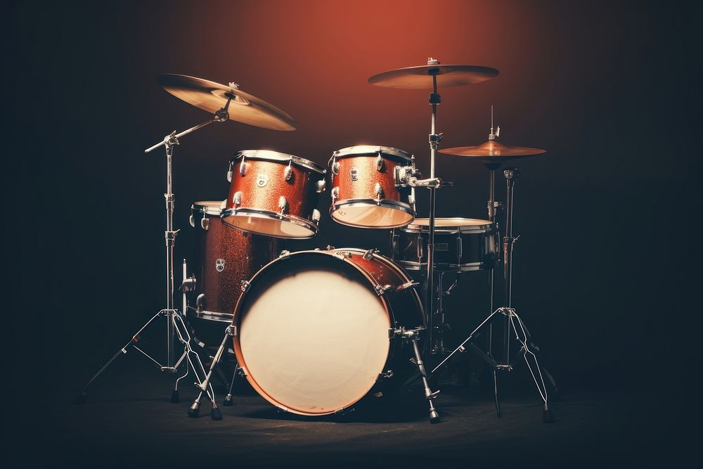 Vintage drum kit drums percussion membranophone.