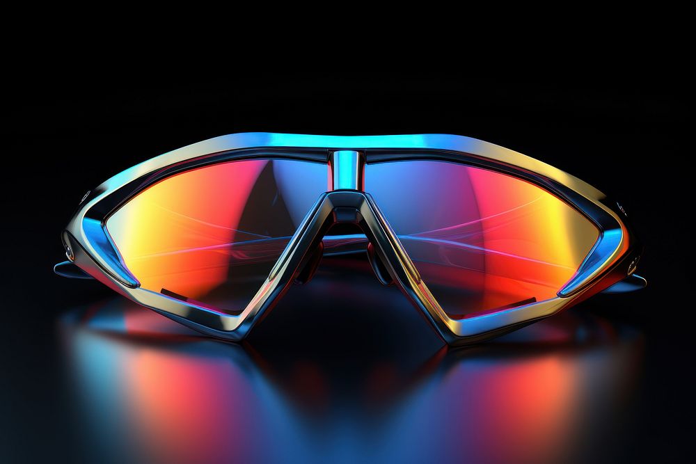 Futuristic sunglasses accessories reflection protection.