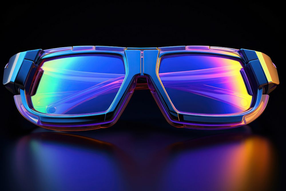 Futuristic sunglasses accessories reflection accessory.