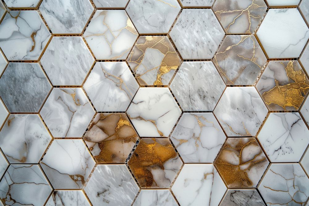 Tiles white gold pattern backgrounds flooring architecture.