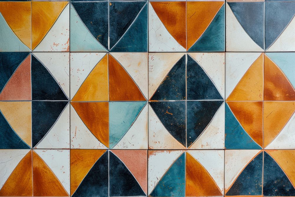 Tiles retro color pattern backgrounds architecture repetition.