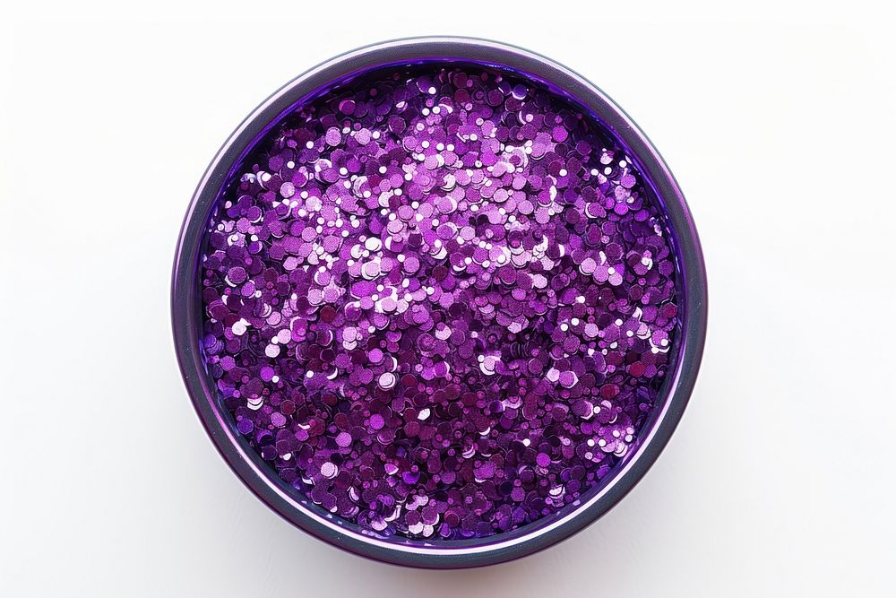 Purple glitter gemstone jewelry.
