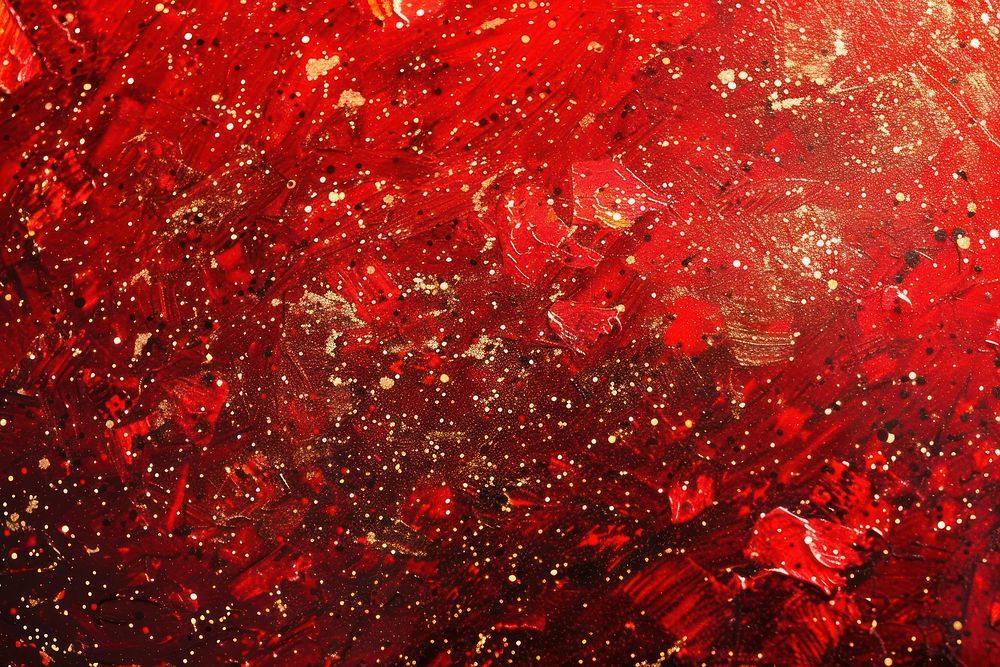 Red glitter backgrounds vibrant color splattered.