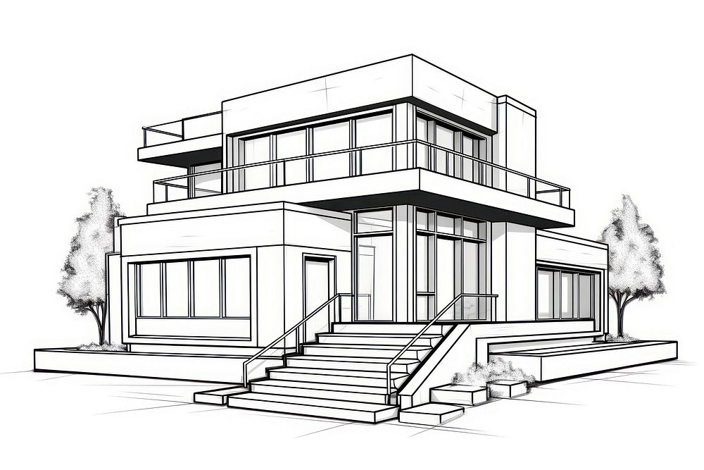 Wearhouse office sketch architecture staircase.