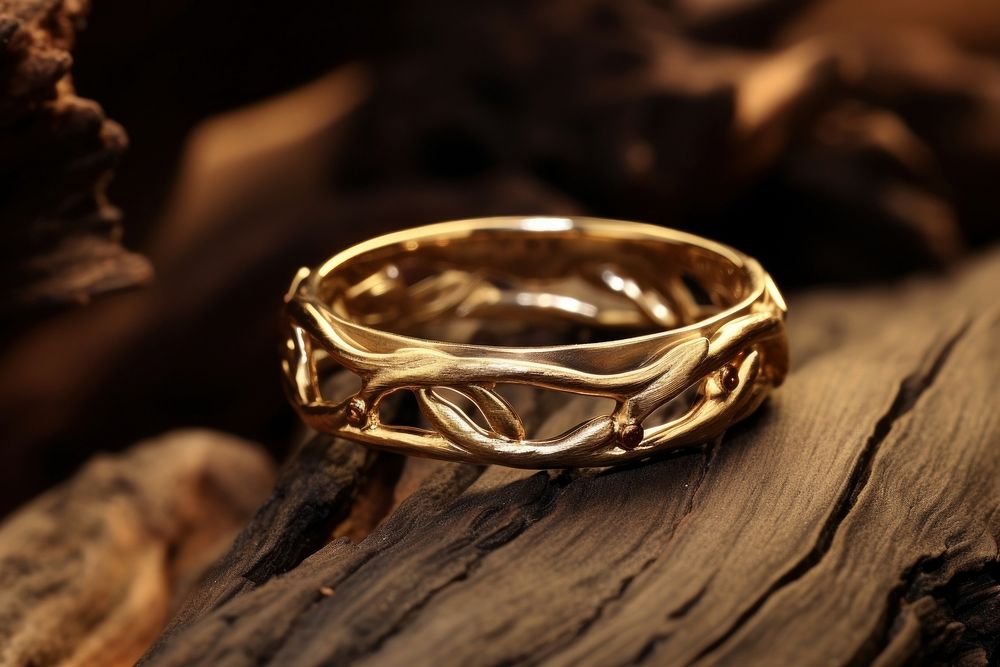 Wedding ring jewelry wedding wood.