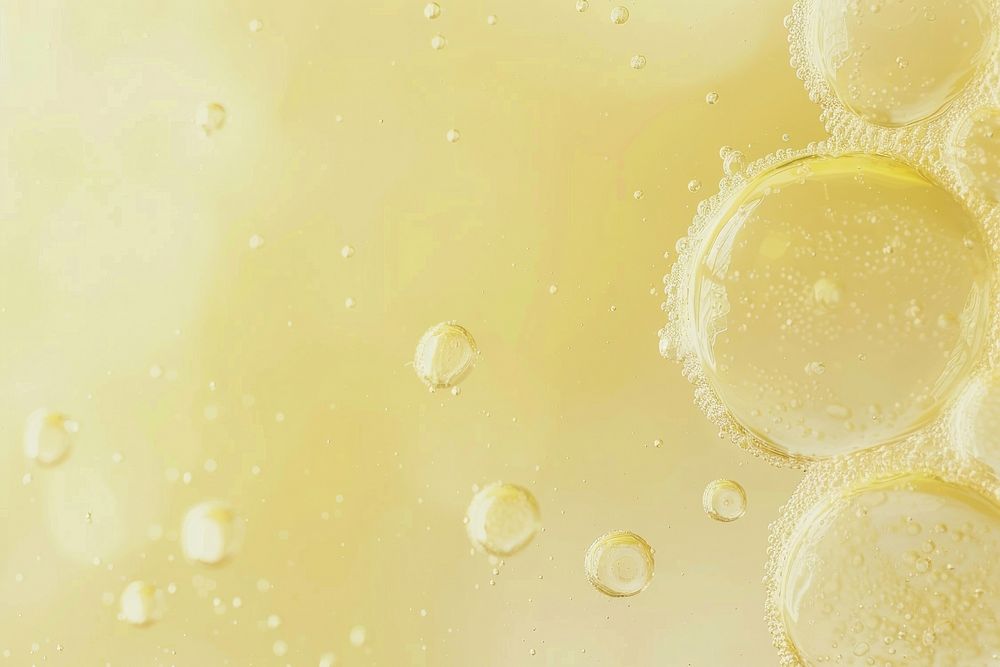 Yellow oil bubble background backgrounds magnification condensation.