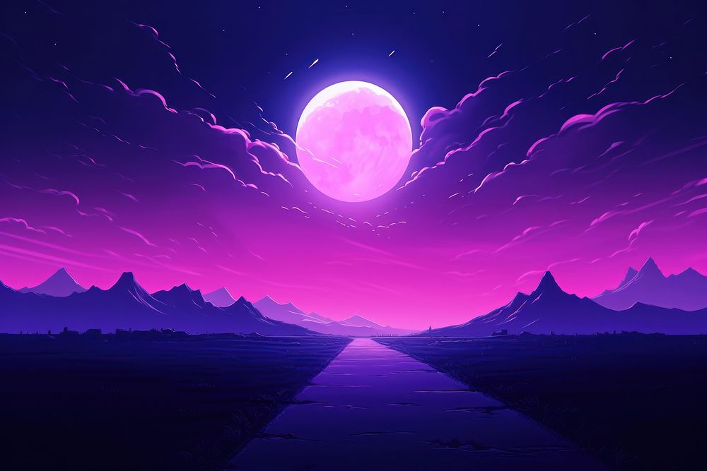Moon purple moon astronomy.