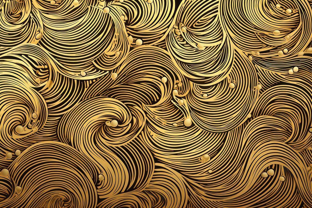 Golden pattern backgrounds wave.