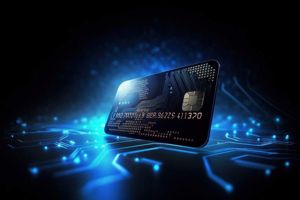 Credit card illuminated credit card technology.