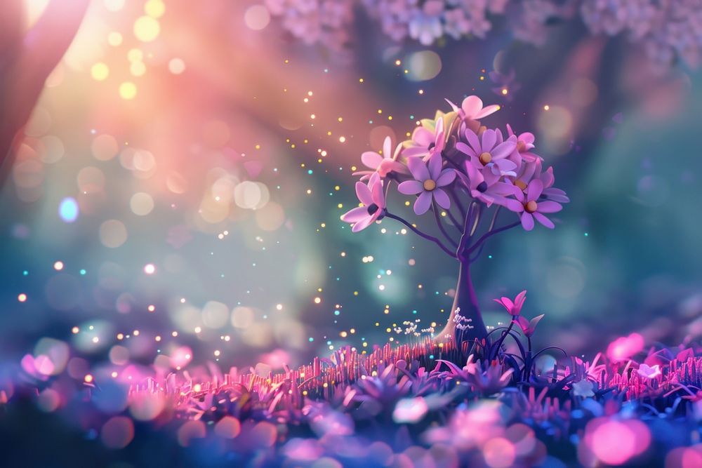 Cute meadaw background outdoors blossom nature.