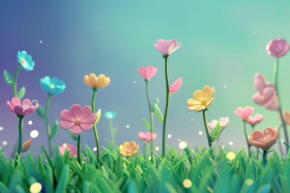 Cute flower background outdoors blossom nature.