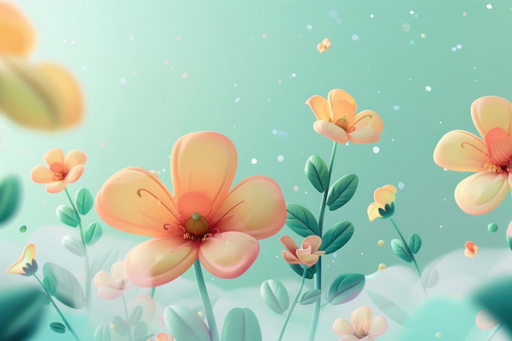 Cute flower background backgrounds outdoors pattern.