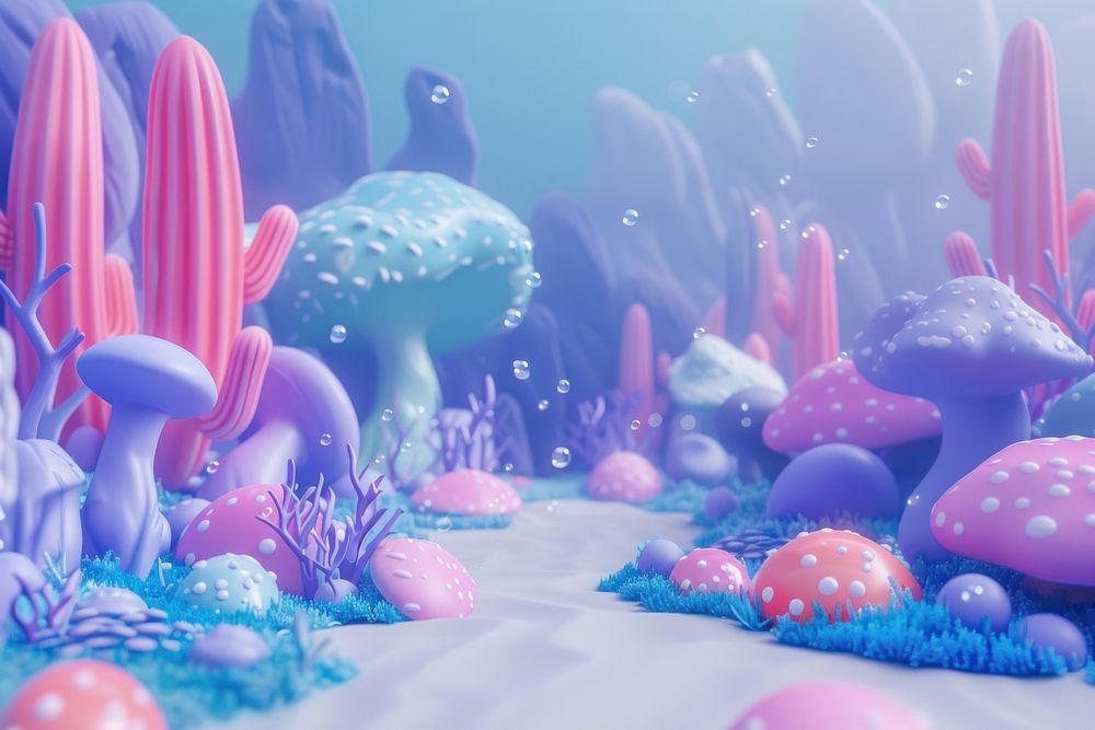 Cute underwater background backgrounds cartoon nature.