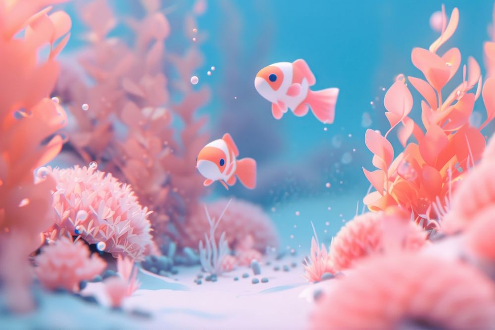 Cute underwater background aquarium outdoors animal.