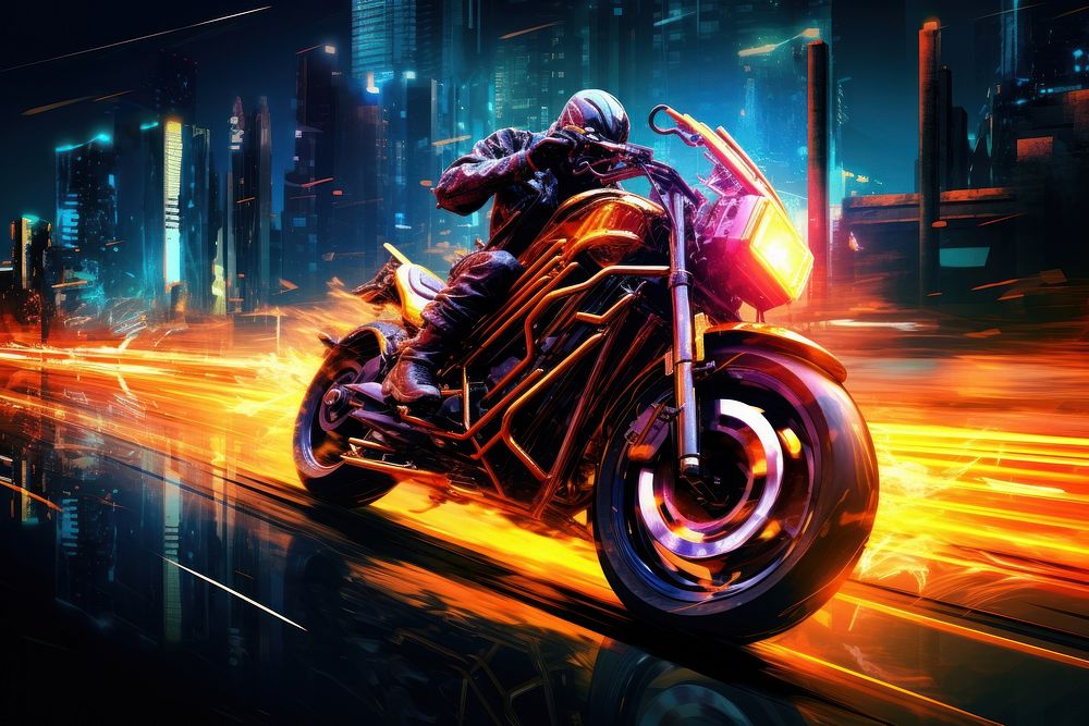 Motorbike city motorcycle vehicle.