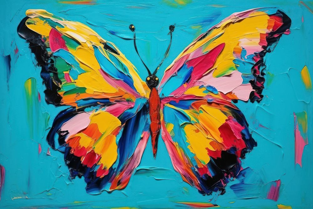 Butterfly painting backgrounds art.