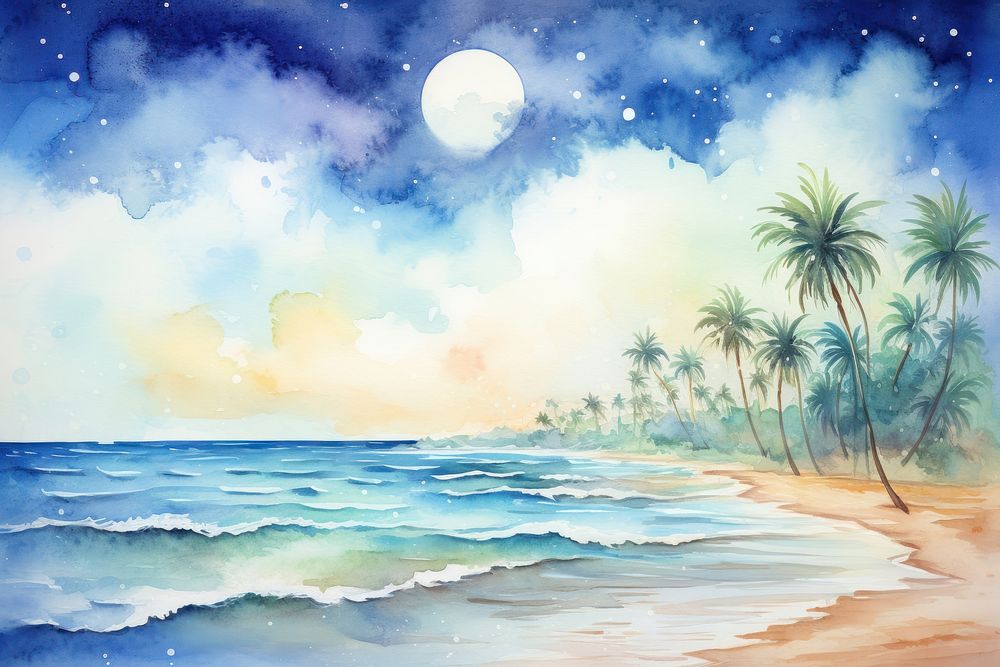 Galaxy of Beach beach outdoors painting.