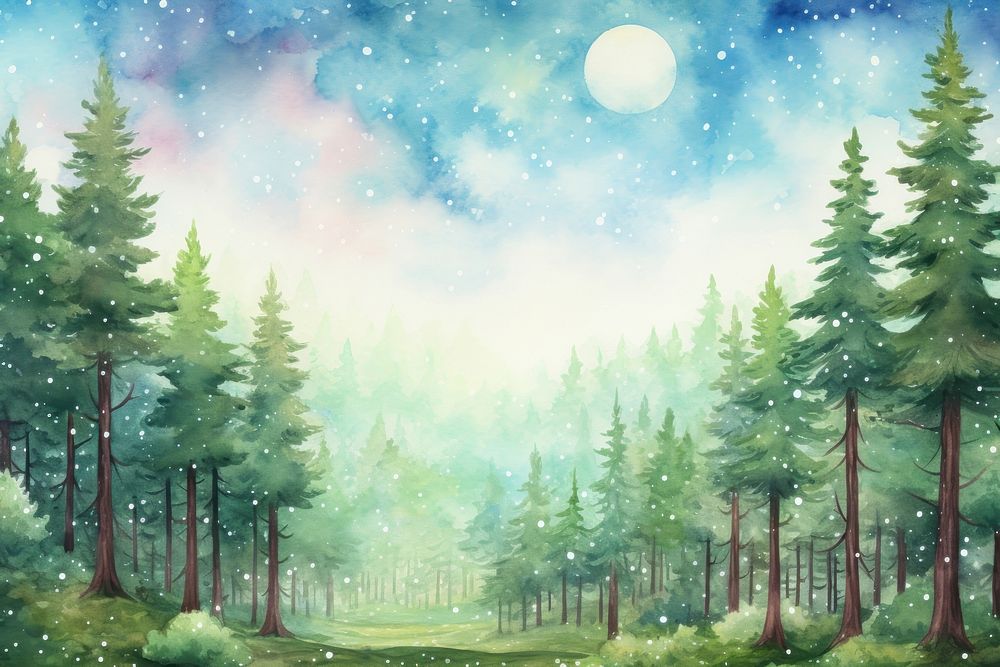Galaxy of Forest forest backgrounds landscape.
