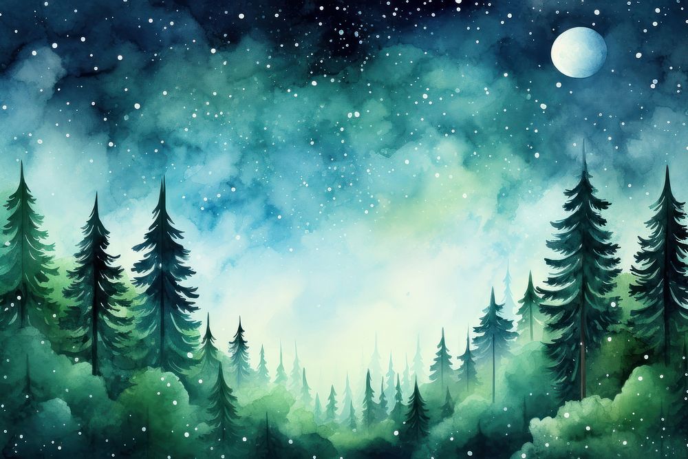Galaxy of Forest backgrounds astronomy outdoors.
