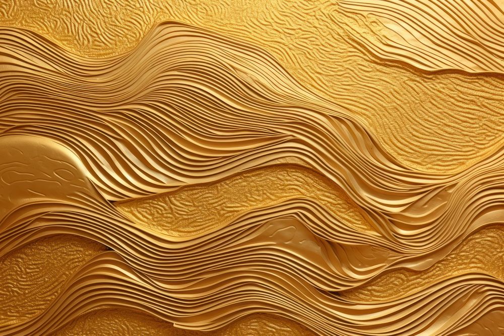 Golden wave backgrounds abstract pattern.