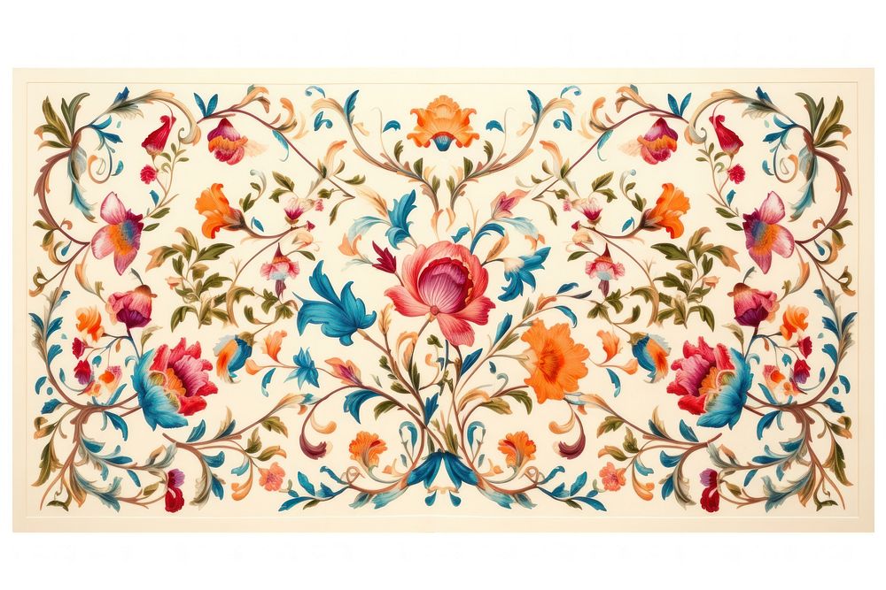 Istanbul embroidery pattern carpet.