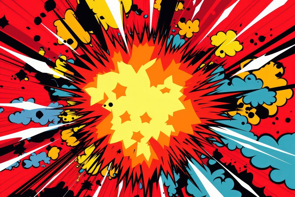 Bomb exposion backgrounds abstract pattern.