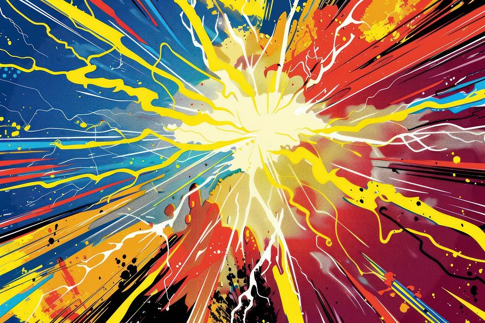 Energetic thunder backgrounds abstract outdoors.